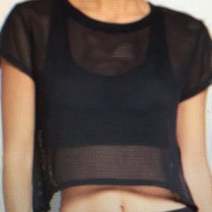 Zella Meshin’ Around Crop Tee!!!!!